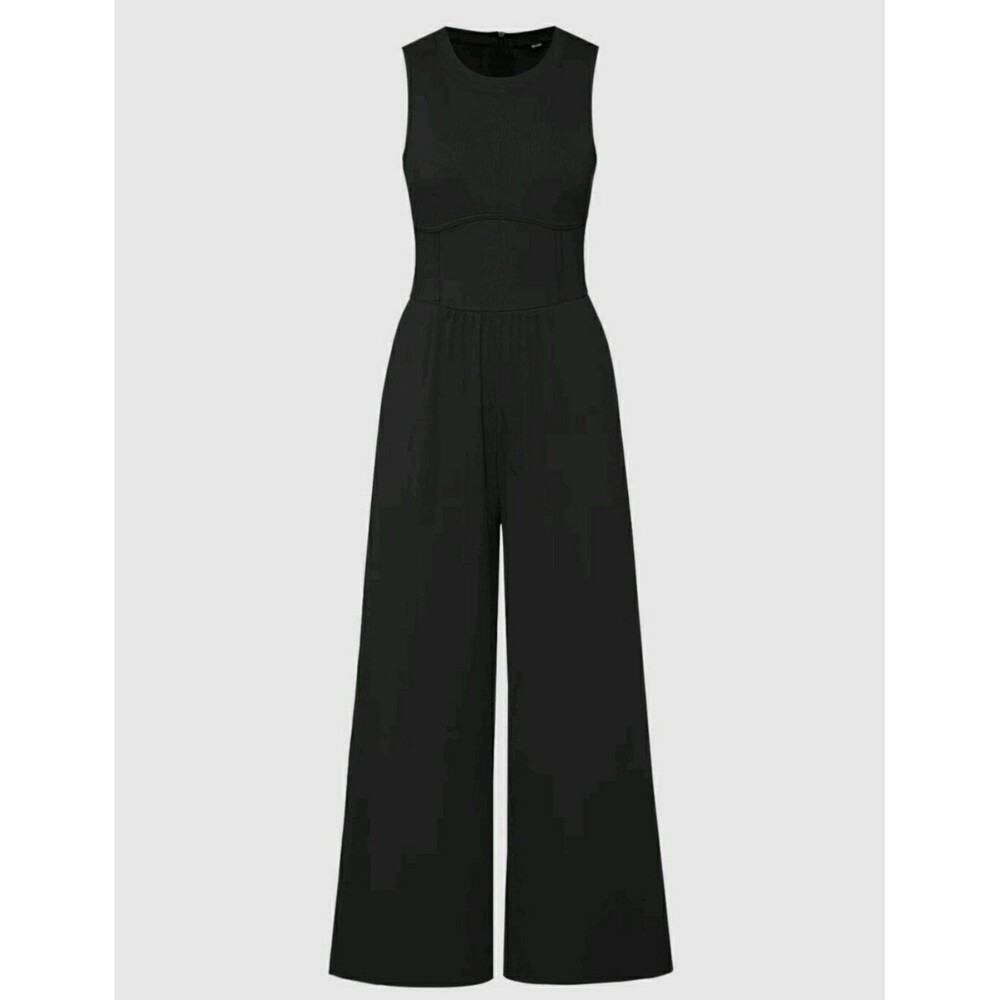 Round Neck Tank Jumpsuit/Romper